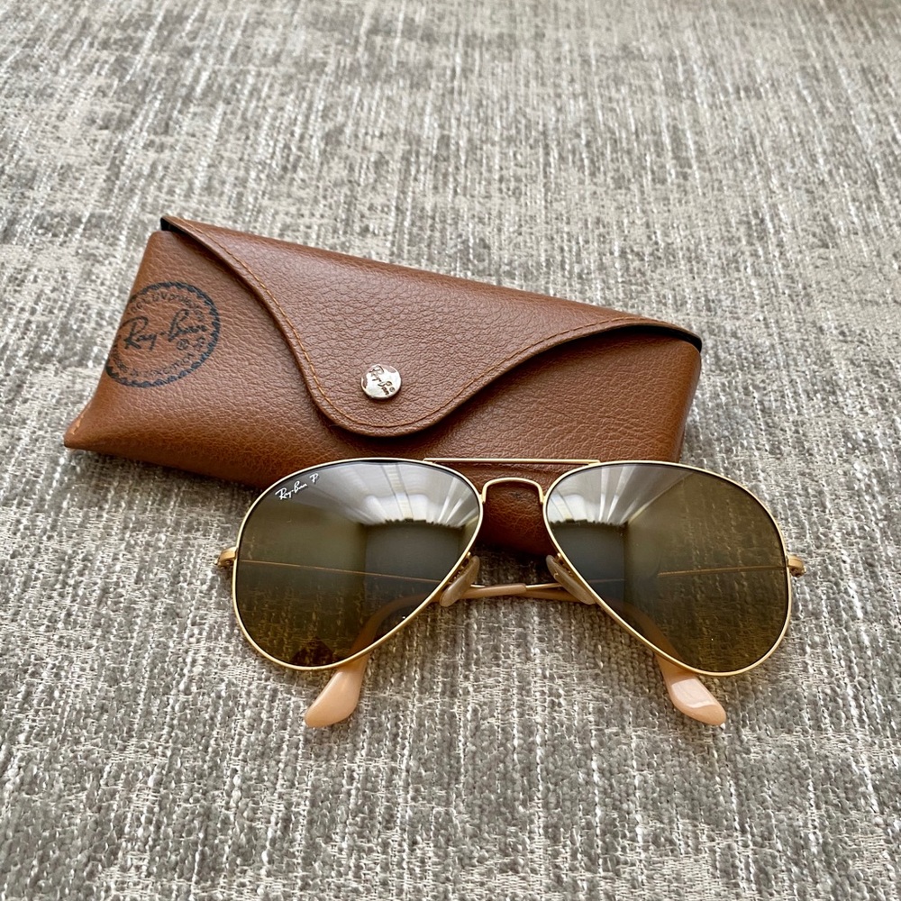 Authentic Ray-Ban Aviator Sunglasses- Polarized